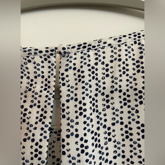 Joie silk tee, navy and white print, size S - Picture 4 of 6